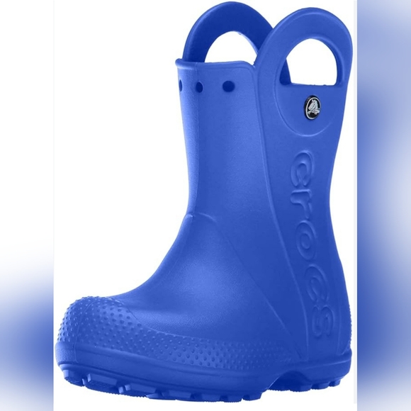 CROCS Other - CROCS Kids Blue Handle Rain & Snow Boots